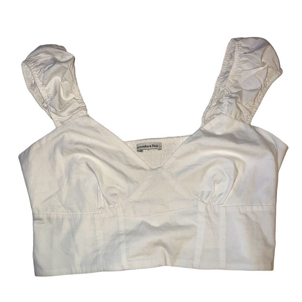 Abercrombie and Fitch white crop corset